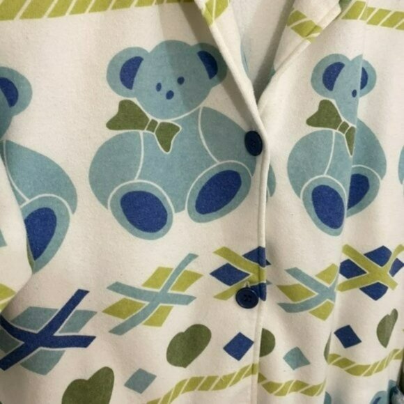 Teddy Bear Cardigan with Pockets, Cotton Blend Fleece, G. Super Edition, Medium - Picture 4 of 11